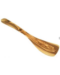 Kitchen spatula 30 cm without holes made of olive wood