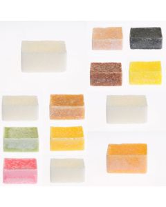 Sample set with 13 different scent cubes - amber cubes